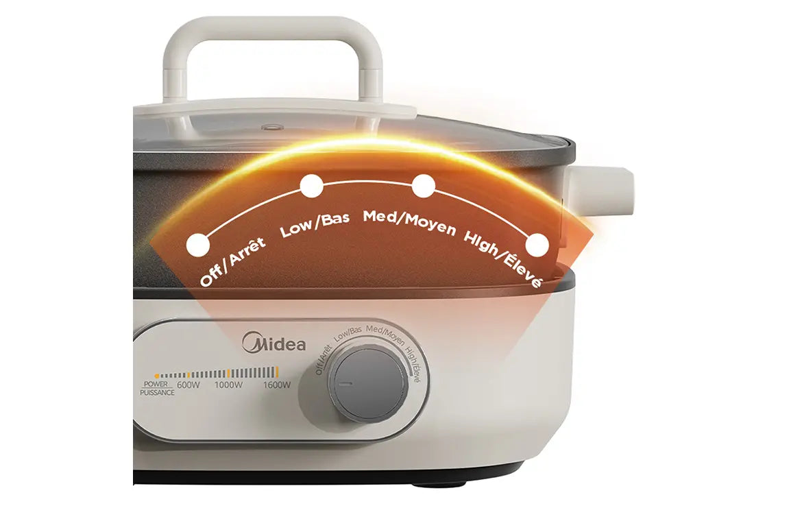 Marmite électrique détachable 6 L à deux zones