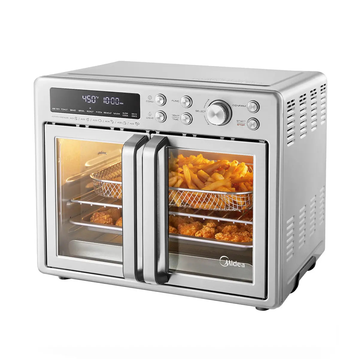 Four à friteuse à air chaud Flexify™ 25 pintes 10-en-1 à portes françaises