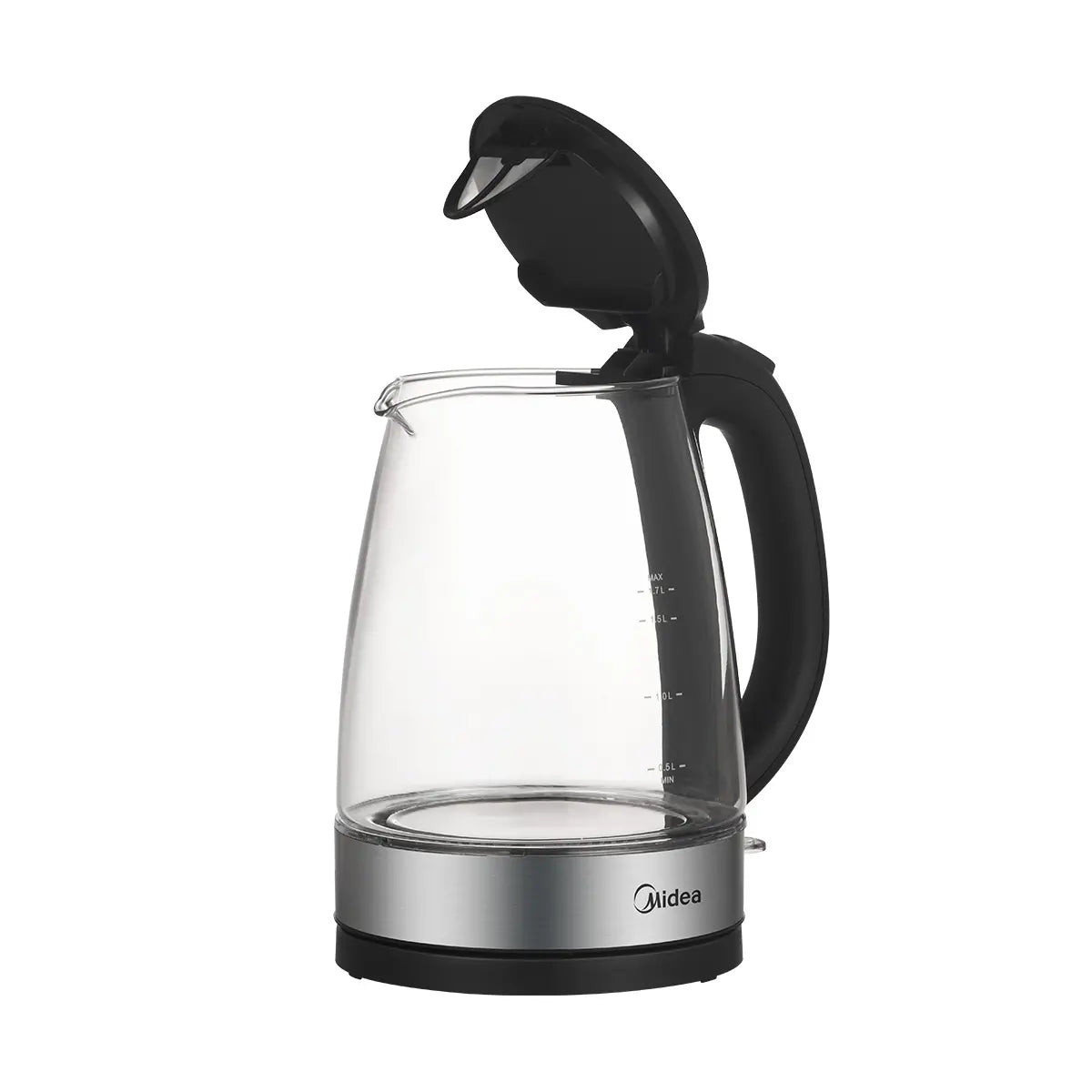 Bouilloire électrique en verre à température contrôlée de 1,7 L